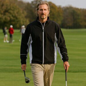 Champion  Men's Black & White Windbreaker